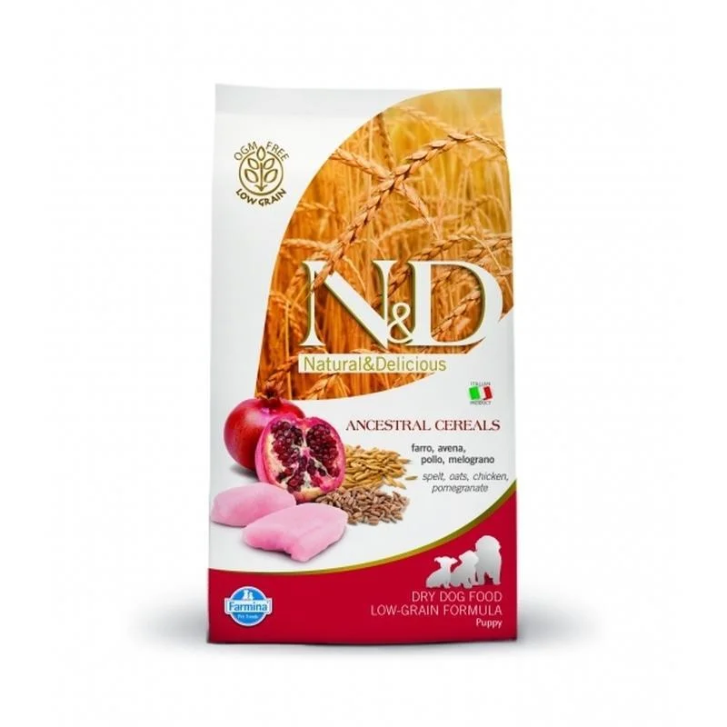 - Dog food nutritional analysisFarmina N&D Low Grain Chicken & Pomegranate Puppy Medium - 2.5kg